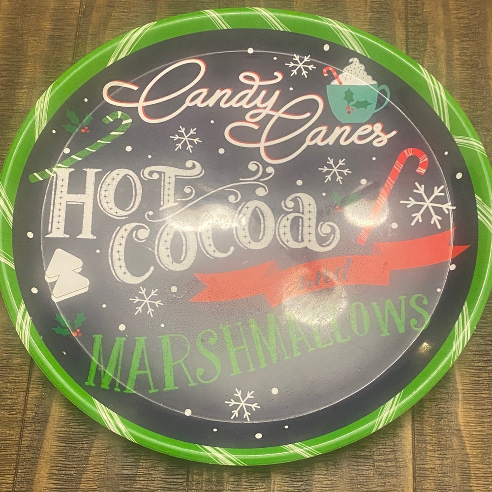 Festive Holiday Christmas Tray